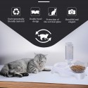 Дозатор за вода за котки с купичка за храна 2 в 1