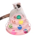 Котешка играчка, пирамида с улей и 4 топки