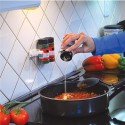 Лепящ се органайзер за подправки за стена или шкаф с 20 отделения