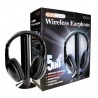 Безжични аудио слушалки 5 in 1, MP3, FM, PC, TV, CD-DVD