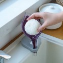 Поставка за твърд сапун с форма на листо с отцеждаща конструкция