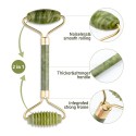 Нефритен ролер за масаж на лице и тяло с две глави