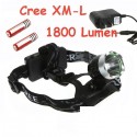 Мощен LED Челник - фенер за глава с акумулатор 1800Lm CREE T6