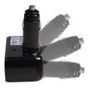 Разклонител на запалка, 2 гнезда за запалка и 2 броя USB за зареждане, Изходен ток 5