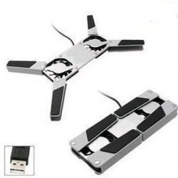 Сгъваема подложка USB охладител за лаптоп