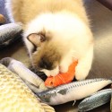 Плюшена играчка за котки, рибка с дължина 20см.