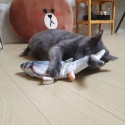 Плюшена играчка за котки, рибка с дължина 20см.