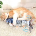 Мърдаща се играчка рибка за котки с USB батерия