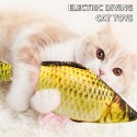 Мърдаща се играчка рибка за котки с USB батерия