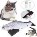 Мърдаща се играчка рибка за котки с USB батерия