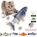 Мърдаща се играчка рибка за котки с USB батерия
