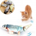 Мърдаща се играчка рибка за котки с USB батерия