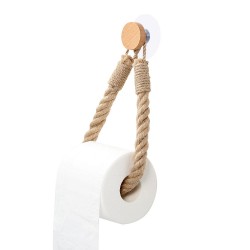 Въжена поставка за тоалетна хартия без пробиване