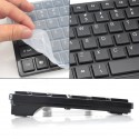 Комплект безжична клавиатура и мишка Wireless keyboard, Силиконово покритие, Черно и бяло