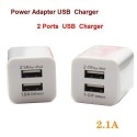 Двойно USB зарядно, 2.1А + 1А