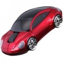 USB 3D Оптична мишка с форма на кола Порше - червена