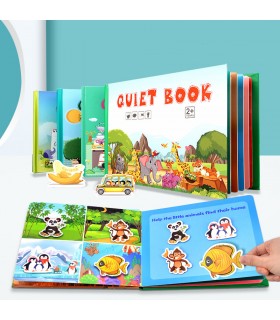 Монтесори книга за деца - QUIET BOOK