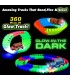 360 части Magic Tracks светеща писта с 2бр. колички, мост, пътни знаци