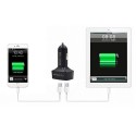 4 в 1Зарядно за кола с 2 usb 3.1A Волтметър, Амперметър
