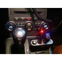 Разклонител за запалка с 3 гнезда и USB, 12V-24V, Твърдо рамо
