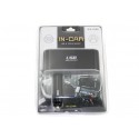 Разклонител за запалка с 3 гнезда и USB, 12V-24V, Твърдо рамо