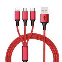 Комбиниран USB кабел за зарядно 3 в 1
