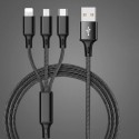 Комбиниран USB кабел за зарядно 3 в 1