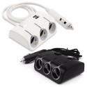 МОЩЕН 120W РАЗКЛОНИТЕЛ ЗА КОЛА С 3 ГНЕЗДА ЗА ЗАПАЛКА И 2 USB ВХОДА