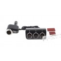 МОЩЕН 120W РАЗКЛОНИТЕЛ ЗА КОЛА С 4 ГНЕЗДА ЗА ЗАПАЛКА И USB ВХОД