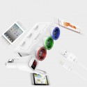 Мощен троен разклонител за запалка с USB и волтметър ,12/24V