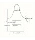 Готварска престилка за мъже и жени, универсална