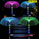 Соларна лампа за градина светеща медуза в 7 различни цвята
