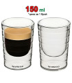 Оригинална 150 мл двустенна чаша за кафе Nespresso за Лунго (1 бр.)