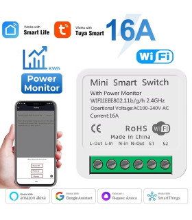 ZigBee Смарт Реле 16A | Tuya Превключвател с Мониторинг на Енергия