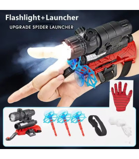 Спайдърмен Ръкавица със Стрелички и Фенер | Spider Launcher