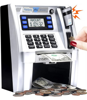 Детска Касичка Банкомат (ATM) – Реалистичен Сейф с Автоматичен Фидер и ПИН Код