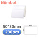 Термо етикети Niimbot 50x30 мм – бели самозалепващи етикети за B1 / B21 / B3S (230 бр.)
