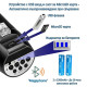 Мощен Мегафон 40W: Bluetooth, USB/SD входове, Сирена и 260 секунди Запис