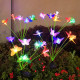 Цветни соларни лампи за градина с пеперуди – RGB LED декорация за двор