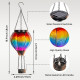 Соларен висящ фенер Балон с горещ въздух – градинска декорация с пламък ефект, 48 см