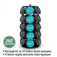 Въртяща стойка за 35 капсули Dolce Gusto, 360°, черна