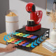 Двойно чекмедже за 72 капсули Dolce Gusto и поставка за кафемашина, черно