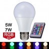 LED Крушка - 5W или 7W E27 A60 RGB С Дистанционно