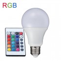 LED Крушка - 5W или 7W E27 A60 RGB С Дистанционно