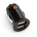 2в1 адаптер за запалка с 2бр USB + кабел "Griffin"