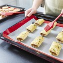 Комплект от 5 бр. кухненски прибори от устойчив силикон, червени