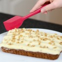 Комплект от 5 бр. кухненски прибори от устойчив силикон, червени