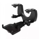 Универсална поставка за мобилен телефон За огледало за обратно виждане, Черен