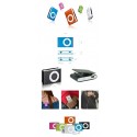 MP3 PLAYER MINI със слушалки и зарядно модел 2 - различни цветове