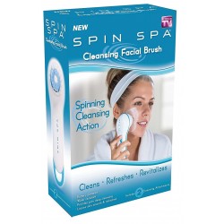 Четка за почистване и масажиране на кожата на лицето Spin Spa Facial Brush, На батерии